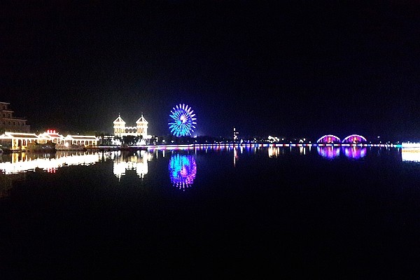 同州湖夜景